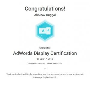Google Adword Display Certified Partner